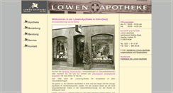 Desktop Screenshot of loewen-apotheke-koeln.de